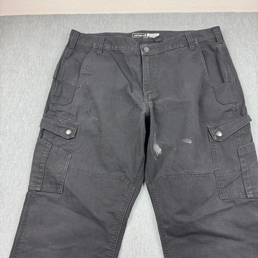 Carhartt Pants Mens 40X30 Relaxed Straight Ripstop Double Knee Cargo 105461‎